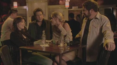 Hudson Leick, John Melendez, Jeffrey Ross, and Bellamy Young in One, Two, Many (2008)