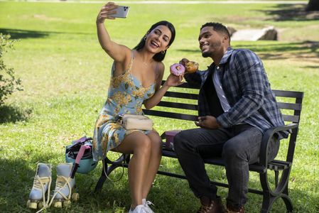 Emeraude Toubia and Rome Flynn in With Love (2021)