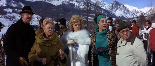 Riccardo Billi, Brenda de Banzie, Fran Jeffries, Michael Trubshawe, and Meri Welles in The Pink Panther (1963)