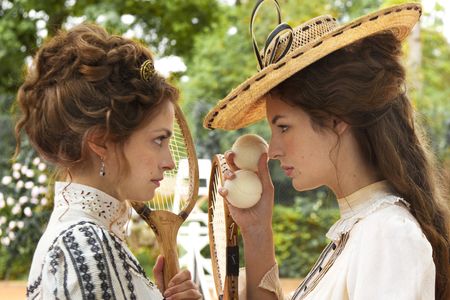 Laure de Clermont-Tonnerre and Louise Bourgoin in The Extraordinary Adventures of Adèle Blanc-Sec (2010)
