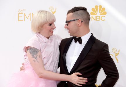 Lena Dunham and Jack Antonoff at an event for The 66th Primetime Emmy Awards (2014)