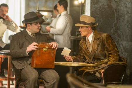 Johnny Depp, Josh Gad, and Sergei Polunin in Murder on the Orient Express (2017)