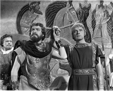 Richard Burton, Niall MacGinnis, and Fredric March in Alexander the Great (1956)