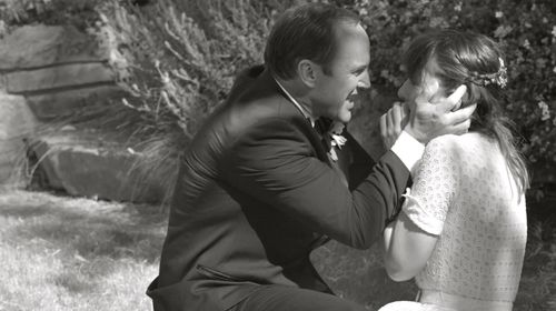 Clark Gregg and Jillian Morgese in Much Ado About Nothing (2012)