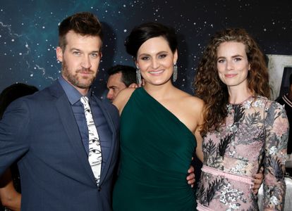 Kenneth Mitchell, Mary Chieffo and Clare McConnell at the Star Trek: Discovery Premiere
