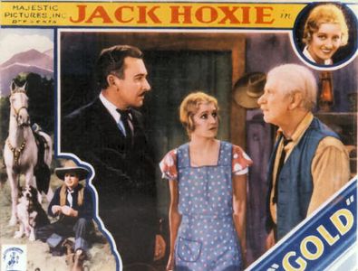 Hooper Atchley, Alice Day, Jack Hoxie, Lafe McKee, and Dynamite the Horse in Gold (1932)