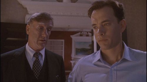 Tom Hanks and Donald Moffat in The Bonfire of the Vanities (1990)