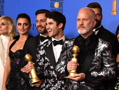Penélope Cruz, Ricky Martin, Judith Light, Ryan Murphy, and Darren Criss at an event for The 76th Annual Golden Globe Aw