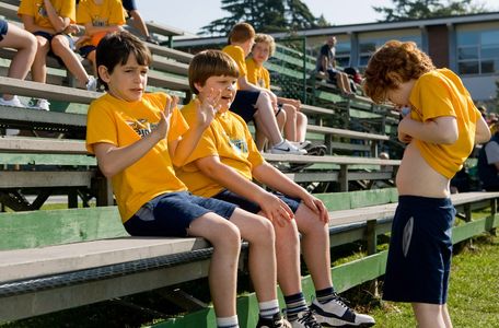 Grayson Russell, Zachary Gordon, and Robert Capron in Diary of a Wimpy Kid (2010)
