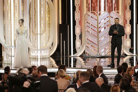 Jamie Foxx and Corinne Foxx at an event for 73rd Golden Globe Awards (2016)