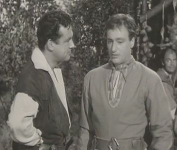 Paul Eddington, Richard Greene, and Victor Woolf in The Adventures of Robin Hood (1955)