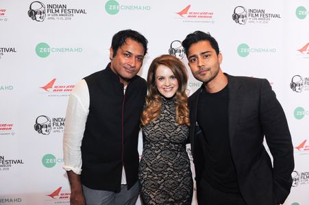 Tracy Mulholland, Manish Dayal, Samrat Charabarti at Los Angeles Indian Film Festival 2018