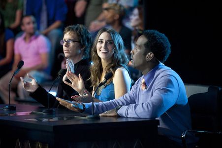 Shawn Stockman, Ben Folds, and Sara Bareilles in The Sing-Off (2009)