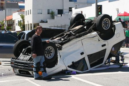 Gianni Biasetti Sr performing a vehicle T-bone crash