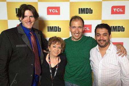 Derek Maki, Robin Shelby, Sean Spence and Alberto Garcia at the IMDb Yacht Party at SDCC.