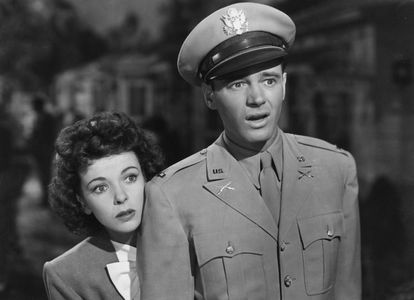 Ida Lupino and William Prince in Pillow to Post (1945)