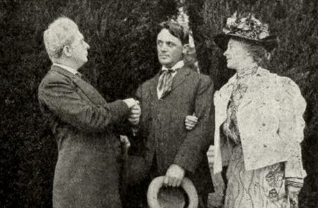 Jean Hathaway, Chick Morrison, and George Periolat in The Wedding Dress (1912)