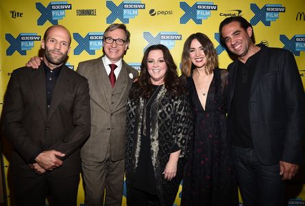 Jason Statham, Paul Feig, Rose Byrne, Bobby Cannavale, and Melissa McCarthy at an event for Spy (2015)