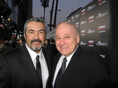 Jon Cassar and Serge Houde (Sam Giancana) on the Red Carpet for The Kennedys.