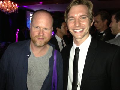 Joss Whedon and Kelly Misek Jr. at the 2013 Saturn Awards