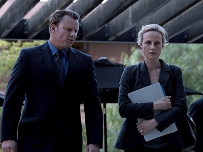 Craig Ball and Marta Dusseldorp in Janet King (2014)