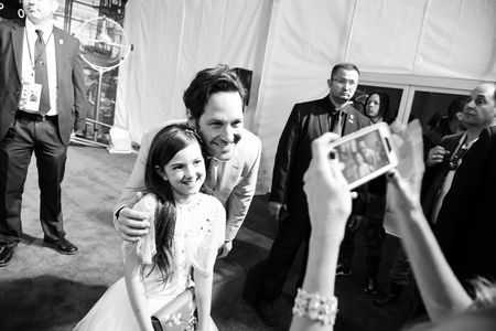 Paul Rudd and Abby Ryder Fortson at an event for Ant-Man and the Wasp (2018)