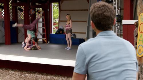 Mark Feuerstein, Athena Ripka, and Nicole Maines in Royal Pains (2009)
