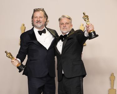 Brad Booker and Dave Mullins at an event for The Oscars (2024)