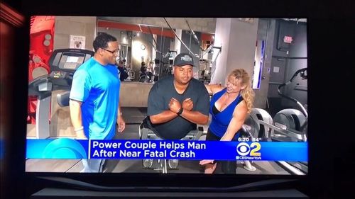 CBSNY news. NORMAL TO BE FIT®’s Power Couple, Carl Ducena and wife Tina Chandler-Ducena With Michael L. Walker being int