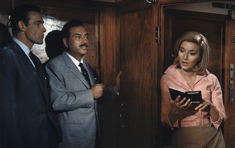 Sean Connery, Pedro Armendáriz, and Daniela Bianchi in From Russia with Love (1963)