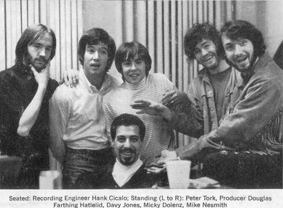 Micky Dolenz, Hank Cicalo, Davy Jones, Michael Nesmith, Peter Tork, and The Monkees in The Monkees (1965)