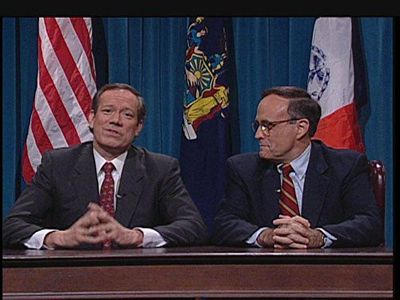 Rudy Giuliani and George Pataki in Saturday Night Live (1975)
