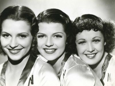Rita Hayworth, Julie Bishop, and Patricia Farr in Girls Can Play (1937)
