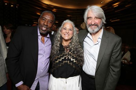 Ernie Hudson, Sam Waterston, and Marta Kauffman at an event for Grace and Frankie (2015)