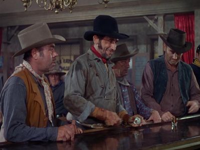 Lew Harvey, Victor Jory, Tex Parker, and Ray Spiker in South of St. Louis (1949)