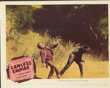 Ethan Laidlaw and Charles Starrett in Lawless Empire (1945)