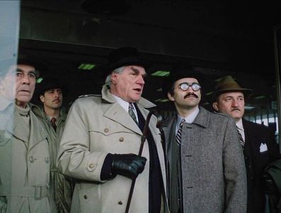 Ladislav Gerendás, Karel Hermánek, Jaroslav Moucka, Jirí Nemecek, and Zdenek Srstka in The Great Movie Robbery (1986)