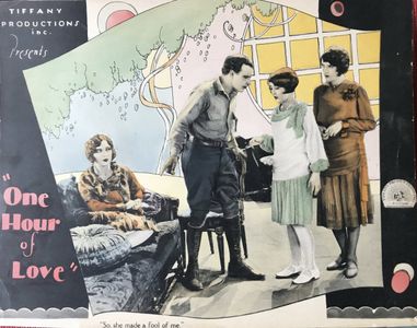 Montagu Love, Mildred Harris, Hazel Keener, and Jacqueline Logan in One Hour of Love (1927)
