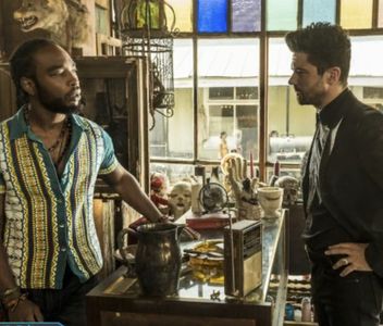 Still of Renell Gibbs and Dominic Cooper in Preacher TV series (2016)