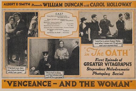 Tex Allen, William Duncan, Carol Holloway, George Holt, and Al J. Jennings in Vengeance - and the Woman (1917)