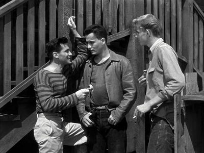 John Derek, Mickey Knox, and Sumner Williams in Knock on Any Door (1949)