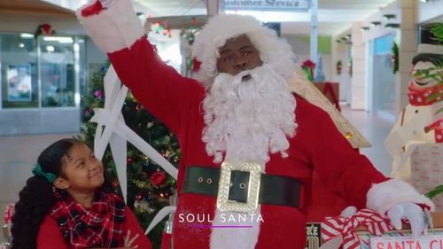 Still Of Brooke Monroe Conaway & David Mann In Soul Santa.