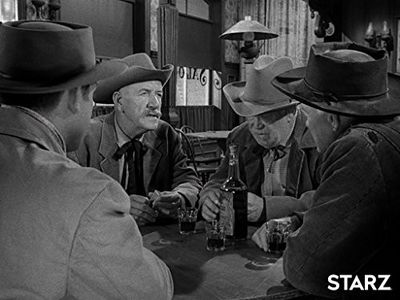 Paul Burke, Edgar Dearing, Addison Richards, and Harry Strang in Tales of Wells Fargo (1957)