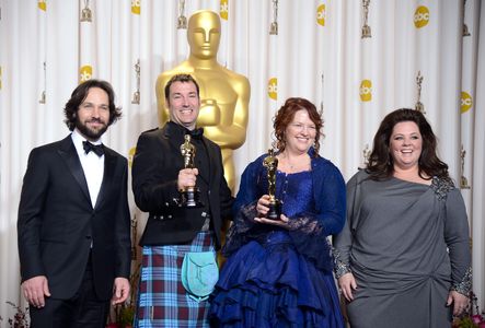 Mark Andrews, Brenda Chapman, Melissa McCarthy, and Paul Rudd at an event for The Oscars (2013)