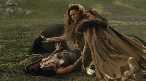 Connie Nielsen and Samantha Win in Justice League (2017)