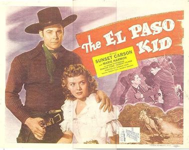 Sunset Carson, Robert Filmer, and Marie Harmon in The El Paso Kid (1946)