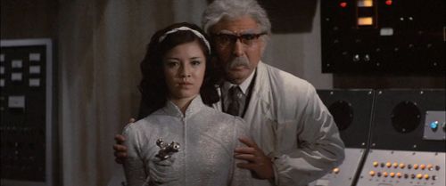 Tomoko Ai and Akihiko Hirata in Terror of Mechagodzilla (1975)