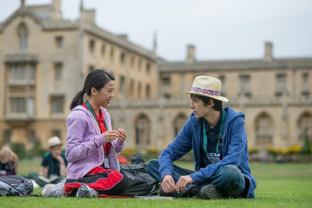 Jo Yang and Asa Butterfield in A Brilliant Young Mind (2014)
