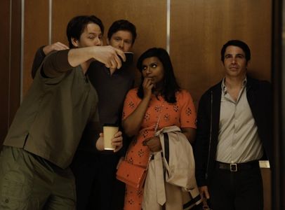 Ike Barinholtz, Chris Messina, Mindy Kaling, and Ed Weeks in The Mindy Project (2012)