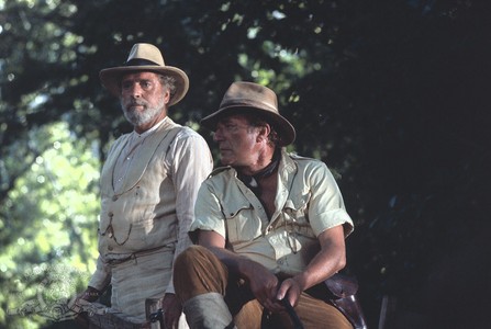 Burt Lancaster and Nigel Davenport in The Island of Dr. Moreau (1977)